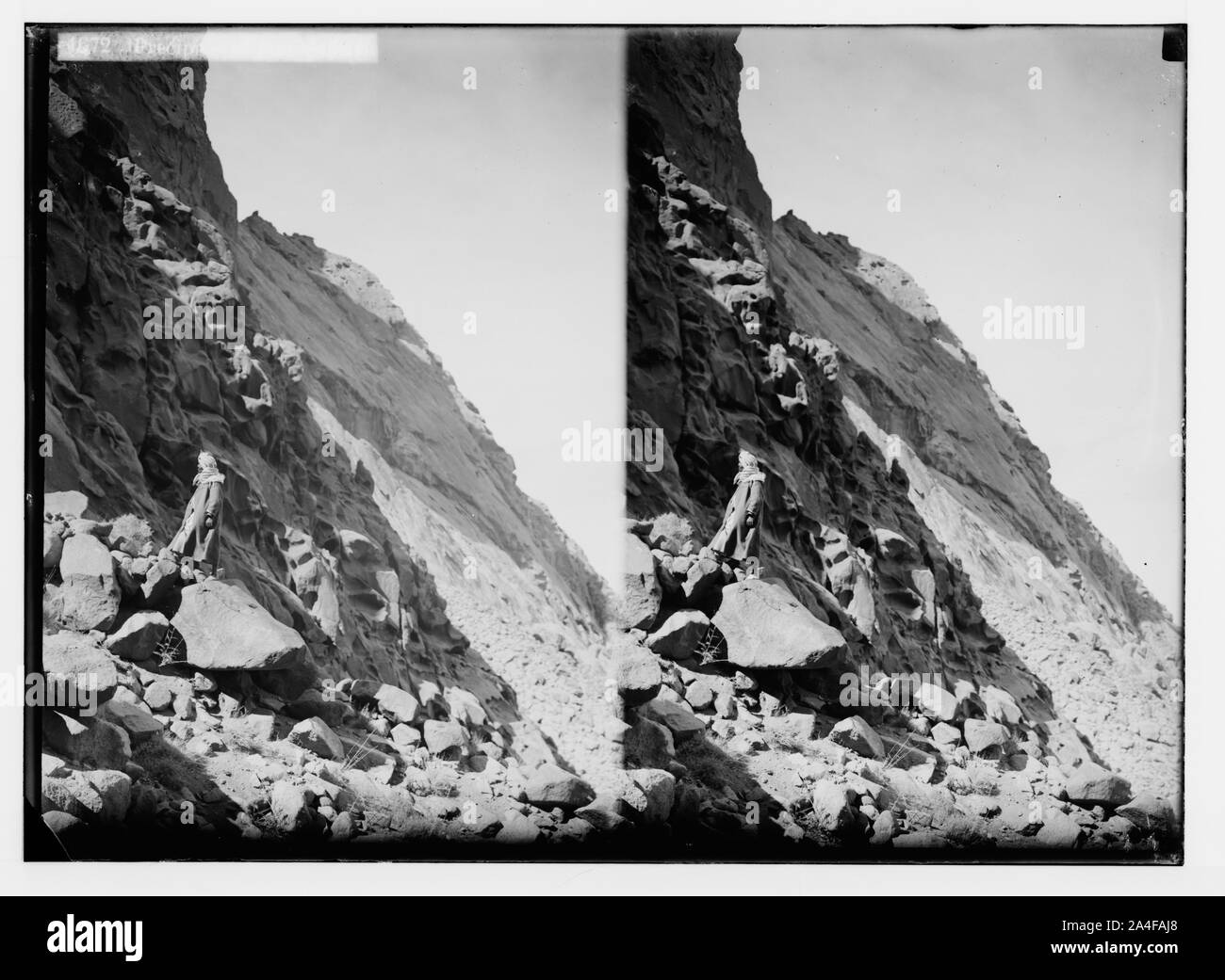 Zum Sinai, über das Rote Meer, Tor, und Wady Hebran. Abgrund der Ras Safsaf. Stockfoto