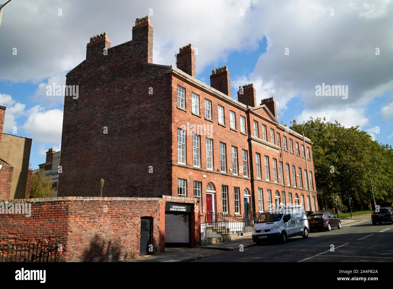 Mornington terrasse Gebäude obere Duke Street Liverpool England Großbritannien Stockfoto