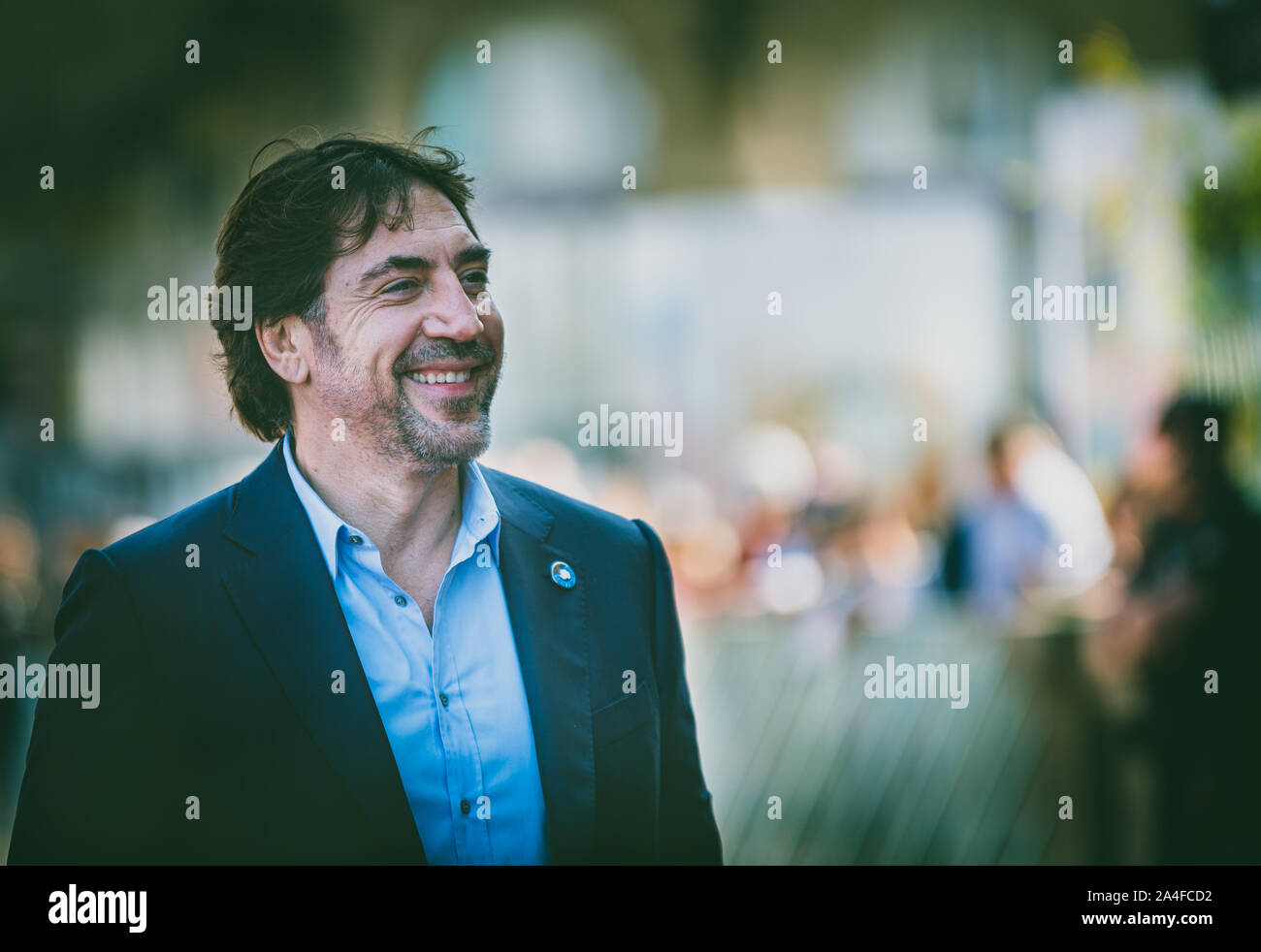 Javier Bardem , Schauspieler , betreten das Victoria-Eugenia-Theater während des Internationalen Filmfestivals von San Sebastián 67. 26/09/2019. Stockfoto