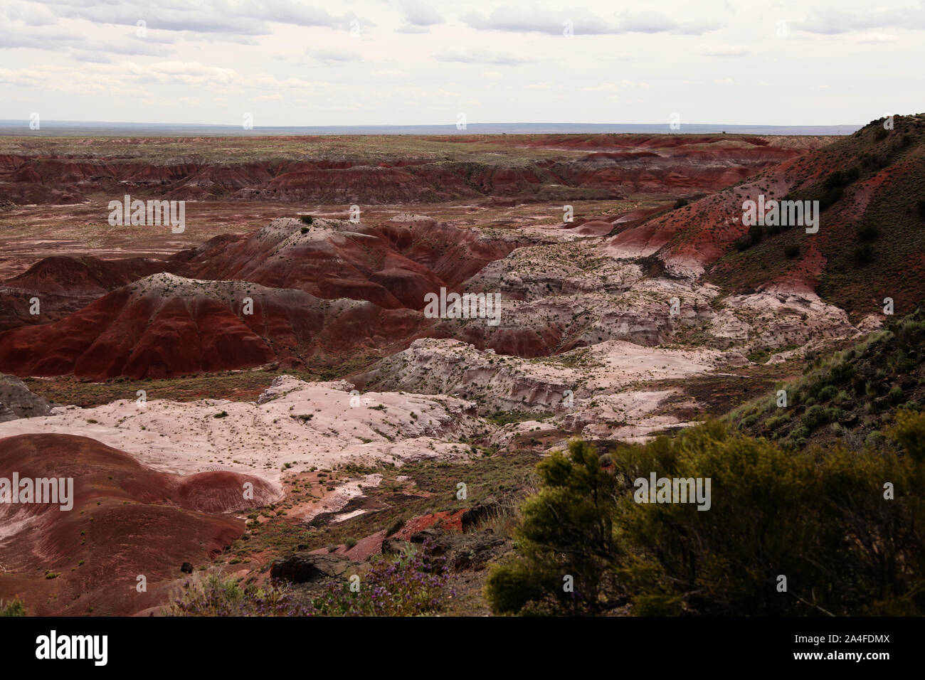 Petrified Forest National Park, Arizona, USA - Painted Desert malerische Landschaft auf der Route 66 Stockfoto