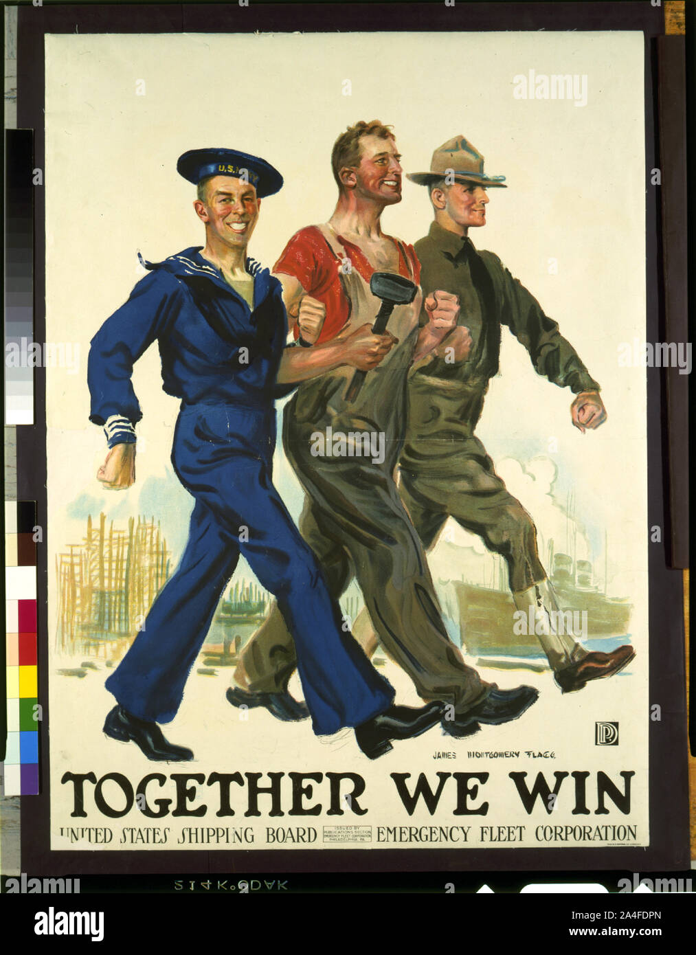 Gemeinsam haben wir win/James Montgomery Flagg. Stockfoto Gemeinsam haben wir win/James Montgomery Flagg. Stockfoto