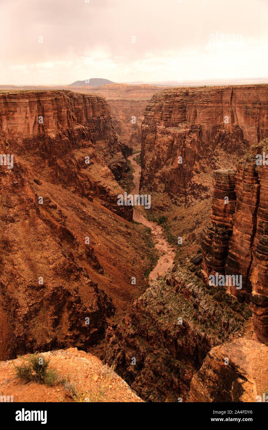 Grand Canyon National Park, Arizona, USA, die malerische Landschaft des Little Colorado River mit Blick auf Stockfoto