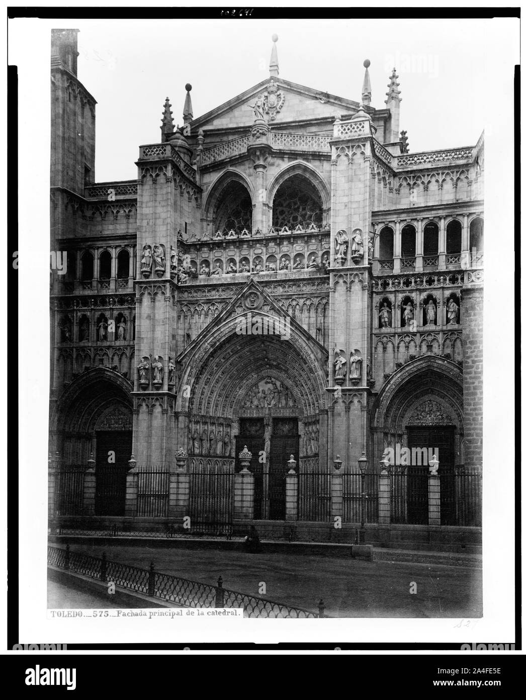Toledo. Fachada principal de la Catedral Stockfoto