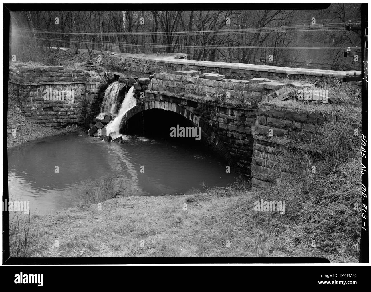 Stadt Creek Aquädukt auf Chesapeake und Ohio Canal von HABS Stockfoto