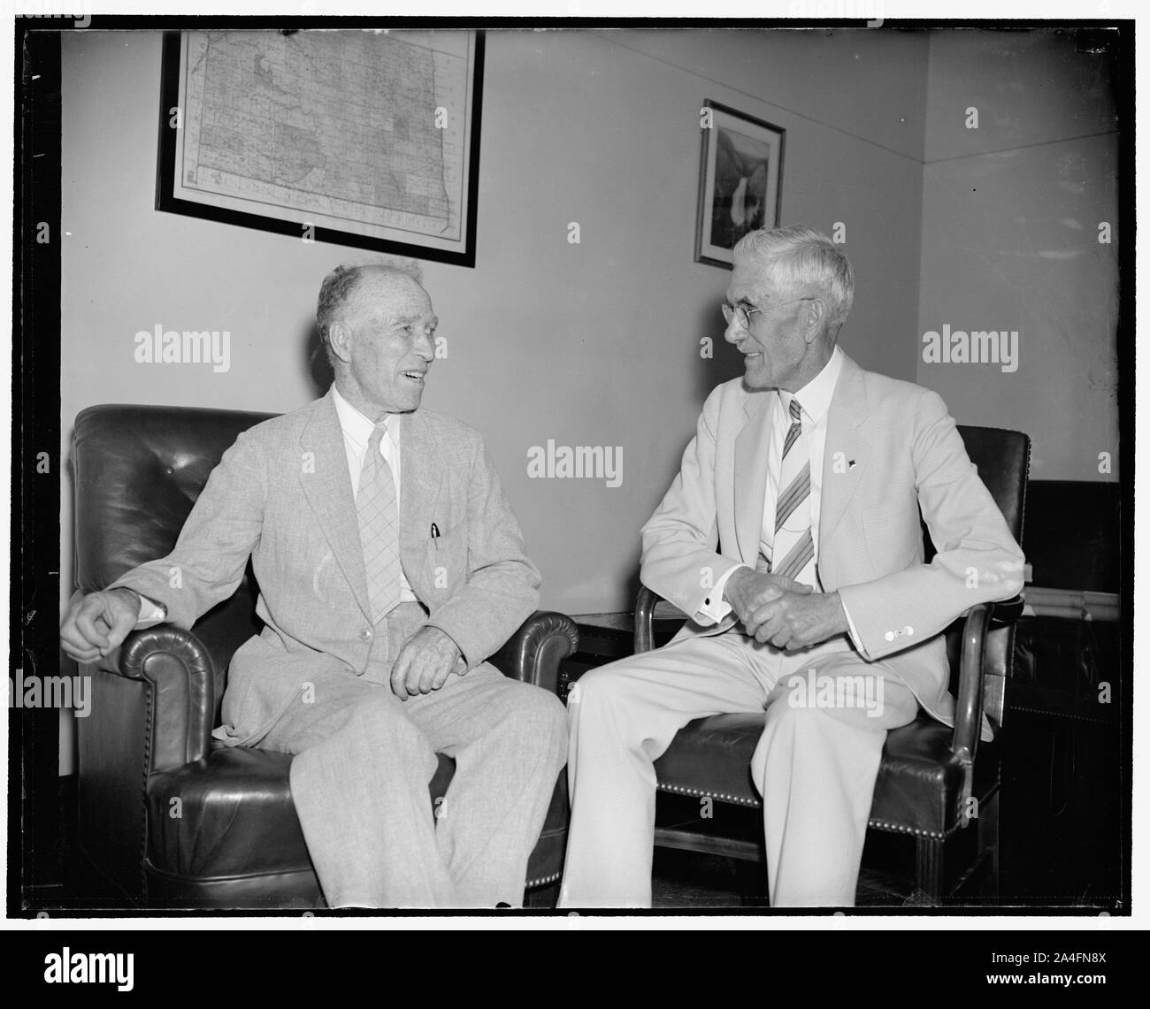 Townsend plan Kopf. Washington, D.C., am 13. Juli. Dr. Francis E. Townsend, Gründer der Townsend National Recovery Plan, von einer neuen informellen Bild vor ein paar Tagen Stockfoto