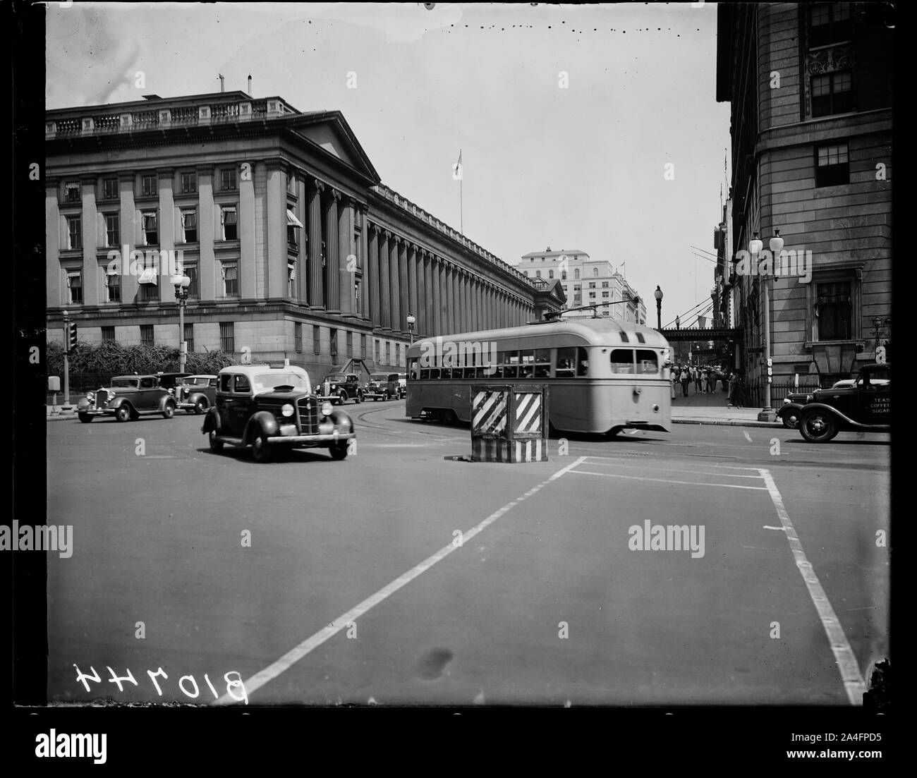 Verkehr Szenen in Washington Penna Ave. und 15 St., 7/20/36 Stockfoto