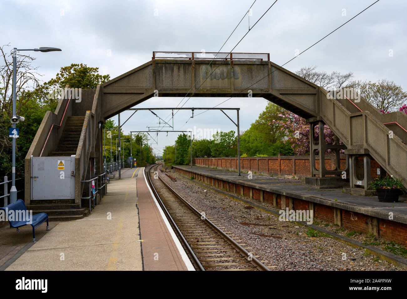 Ungenutzte Bahnhof Steg Frinton-on-Sea Essex UK Stockfoto