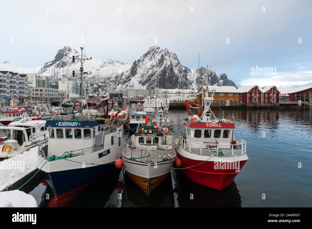 Svolvaer, Norwegen. Stockfoto