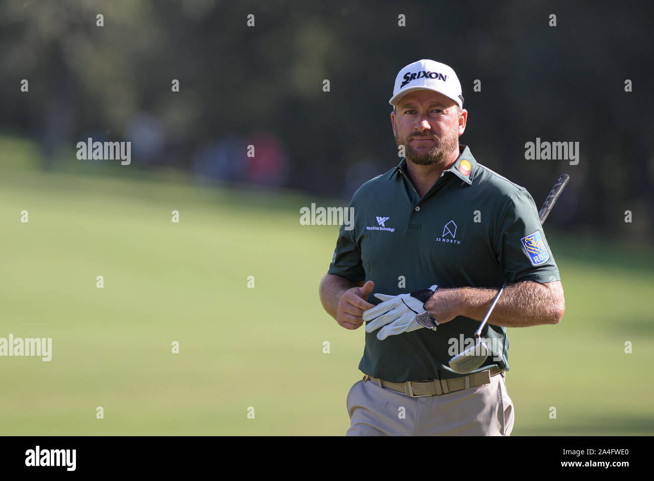 Roma, Italien. 13 Okt, 2019. Der Österreicher Bernd Wiesberger gewann mit 268 (66 70 67 65, -16) Der 76. italienischen Öffnen, die fünfte Veranstaltung der Europäischen Tour Rolex-Serie, die auf dem schwierigen Kurs der Olgiata Golfplatz (Par 71) in Rom, wo die Azzurri Francesco Laporta, 7. mit 275 (-9) und Andrea Pavan, zehnte mit 276 (-8) Ein grosser Test angeboten. (Foto von Domenico CIppitelli/Pacific Press) Quelle: Pacific Press Agency/Alamy leben Nachrichten Stockfoto