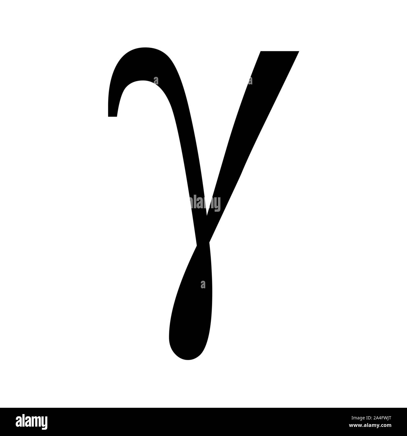 Gamma Symbol Abbildung Stock Vektor