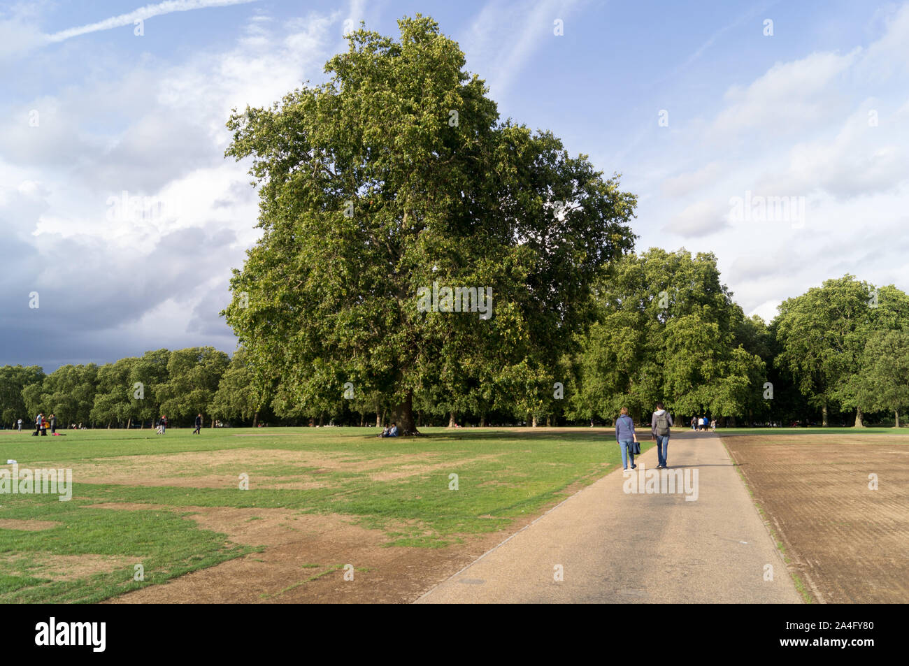 Einen Tag wandern im Hyde Park Stockfoto