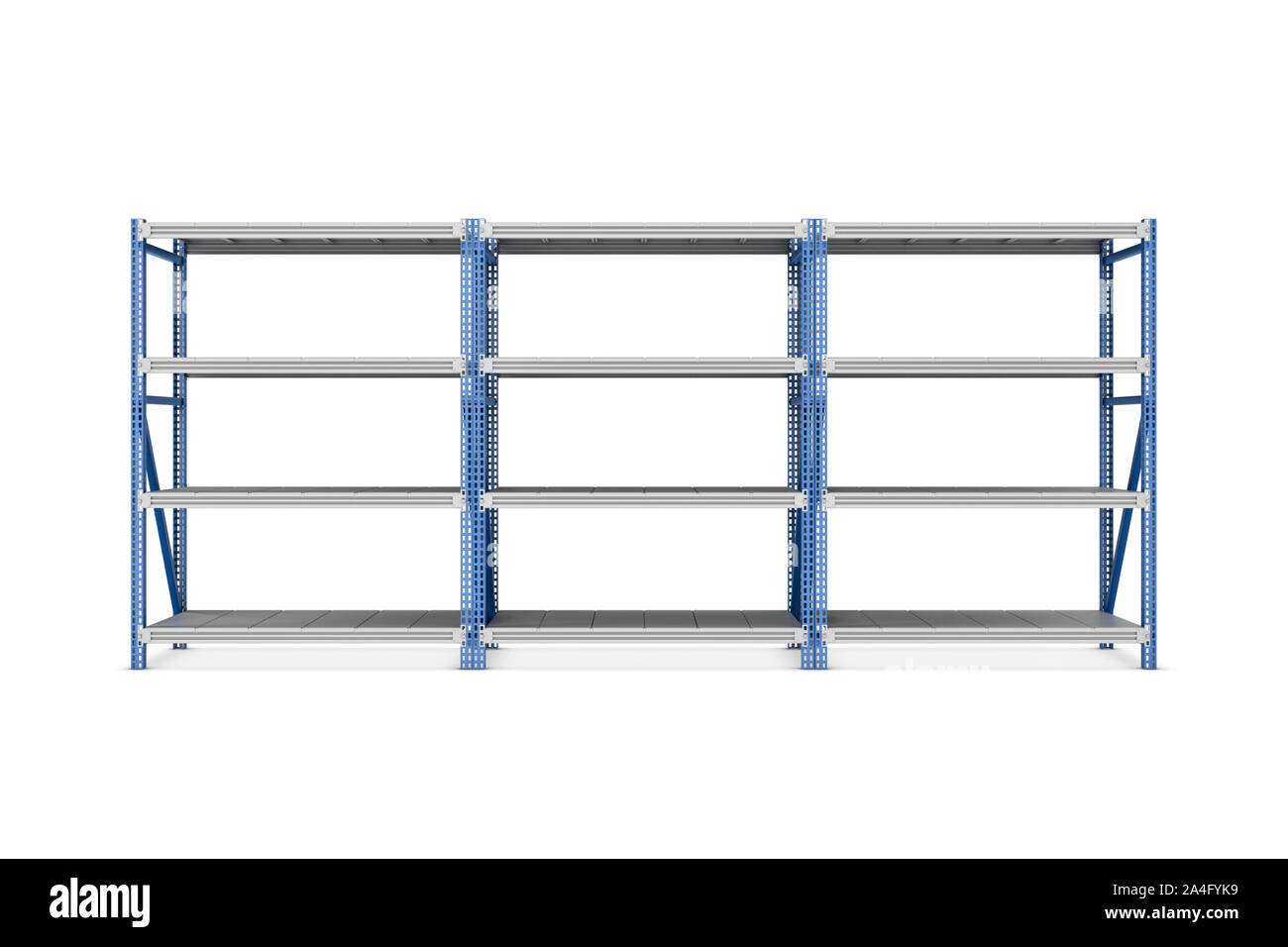 3d render warehouse interior racks Ausgeschnittene Stockfotos und ...