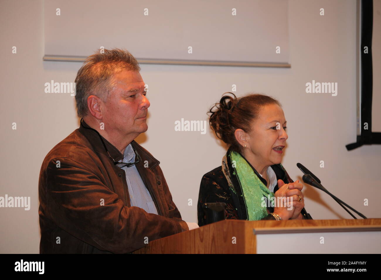 Annette und Klaus Scheurich für den Görlitzer Meridian Naturfilmpreis 2019 Stockfoto