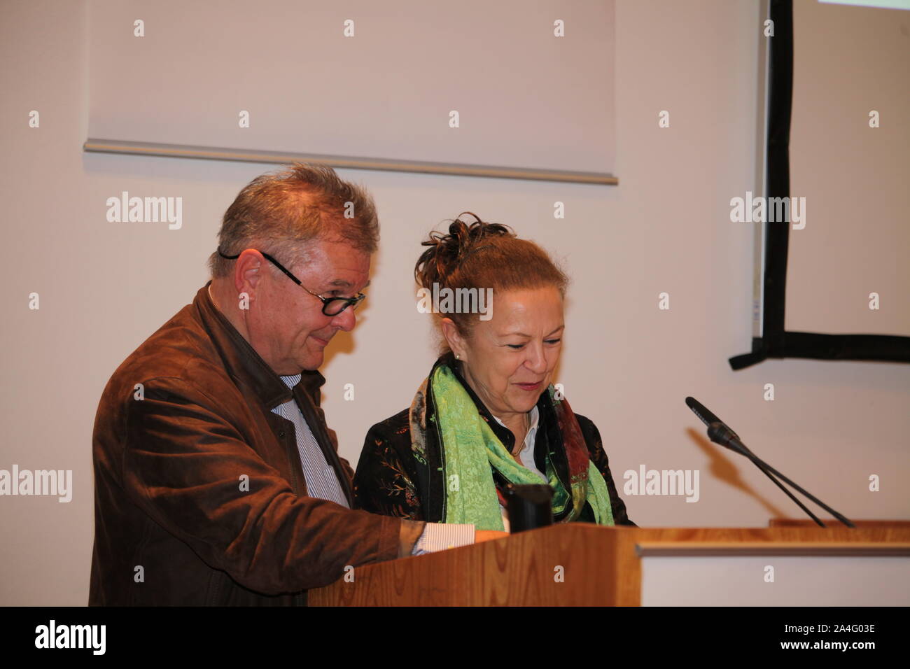 Annette und Klaus Scheurich für den Görlitzer Meridian Naturfilmpreis 2019 Stockfoto