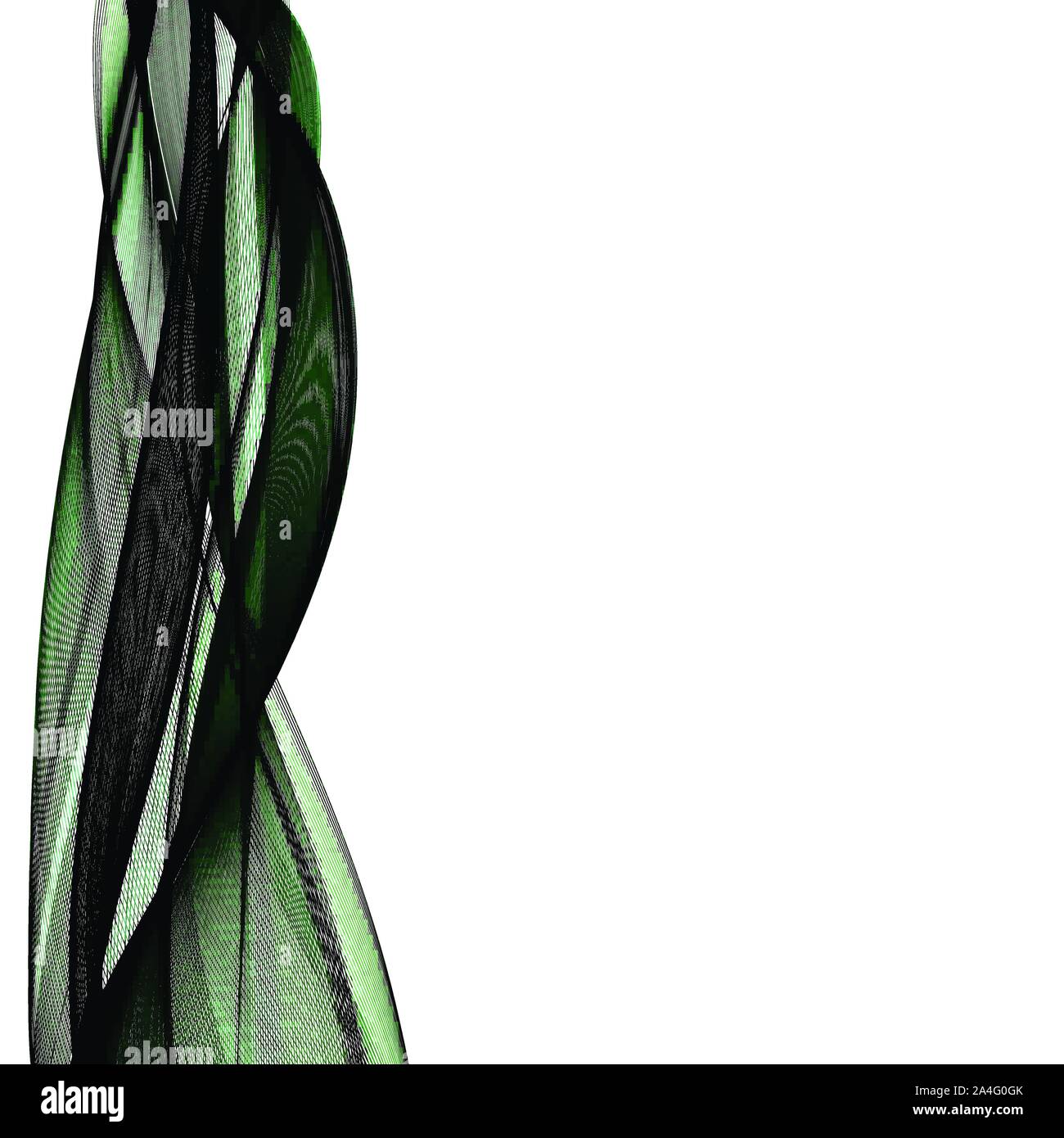 Vektor Abstrakt Grün geschwungene Linien Hintergrund. Template Design Broschüre. Eps 10. Stock Vektor