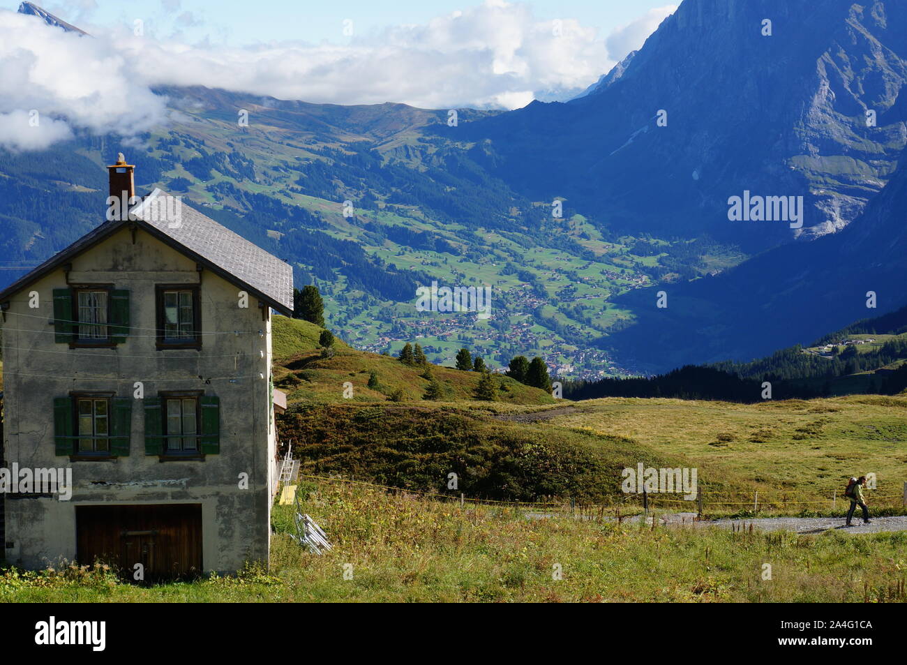 Kleine Scheidegg Mountain Pass, Schweiz Stockfoto