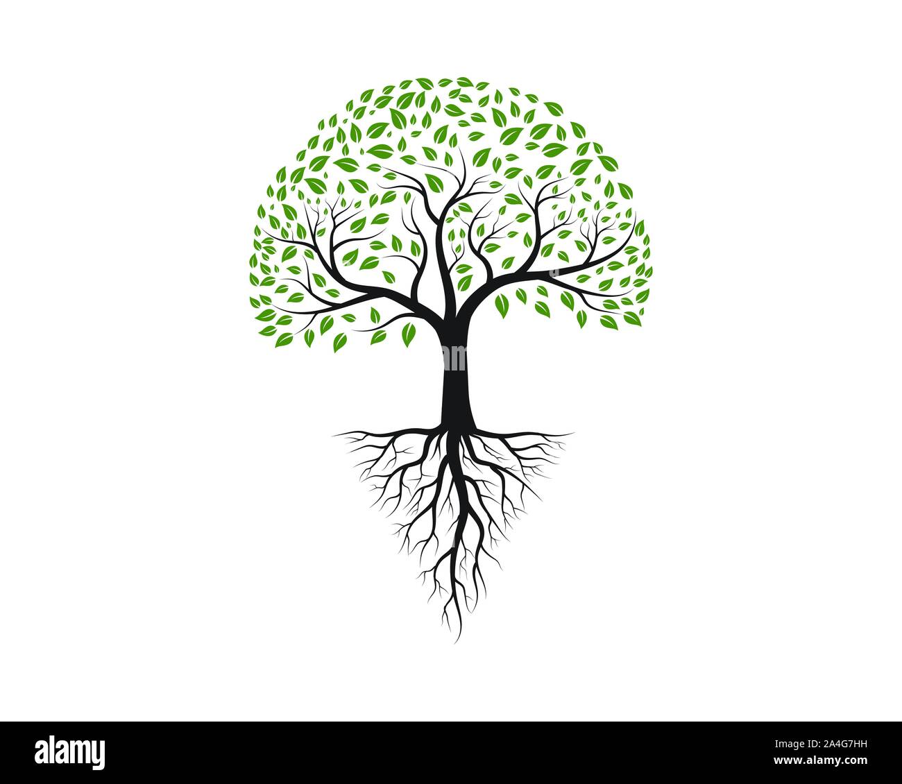 Baum Symbol logo template Vector Illustration Design Stock Vektor