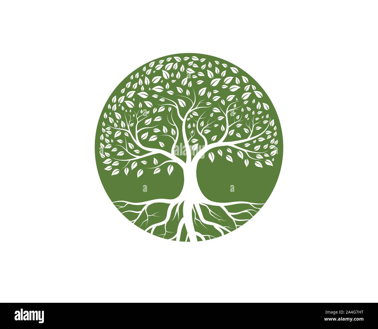 Baum Symbol logo template Vector Illustration Design Stock Vektor