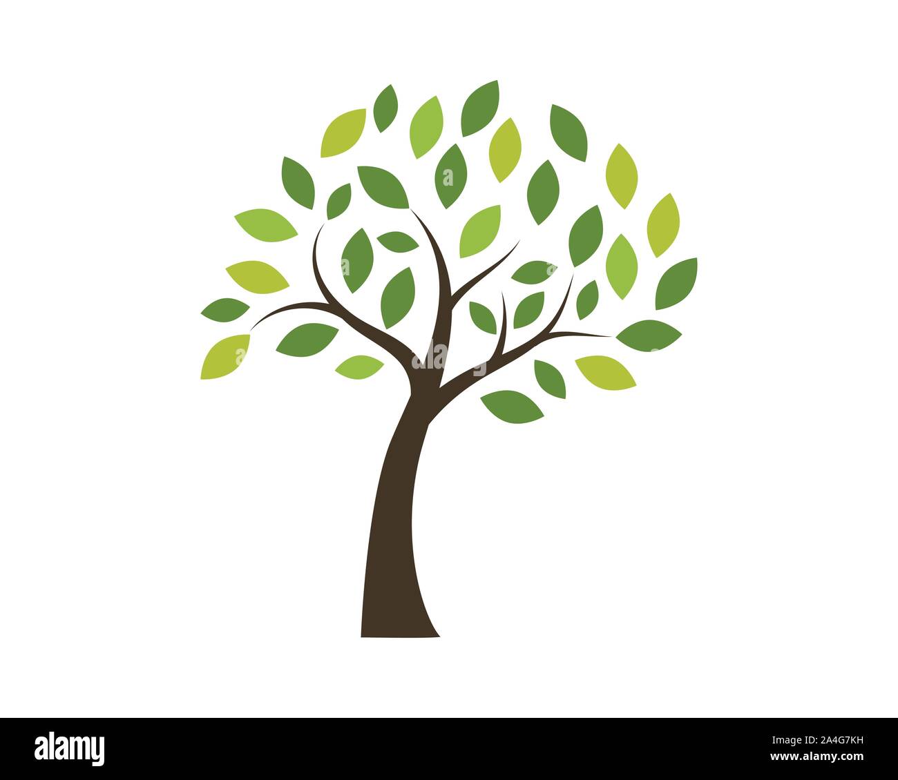 Baum Symbol logo template Vector Illustration Design Stock Vektor