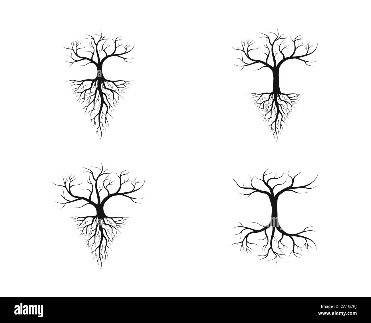 Baum Symbol logo template Vector Illustration Design Stock Vektor