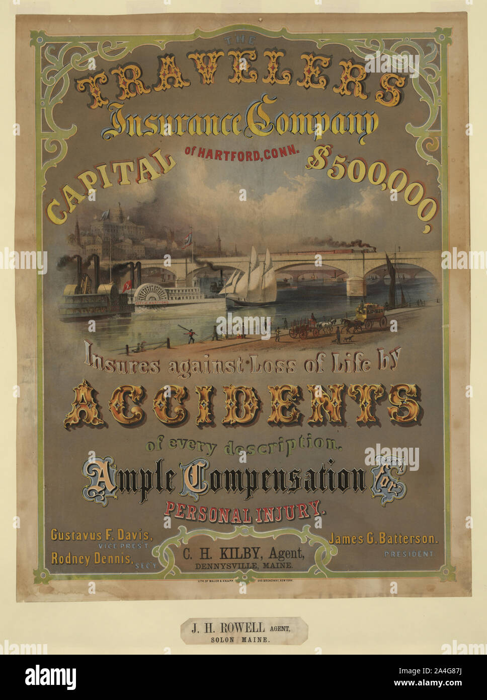 Travelers Insurance Company von Hartford, Conn Stockfoto