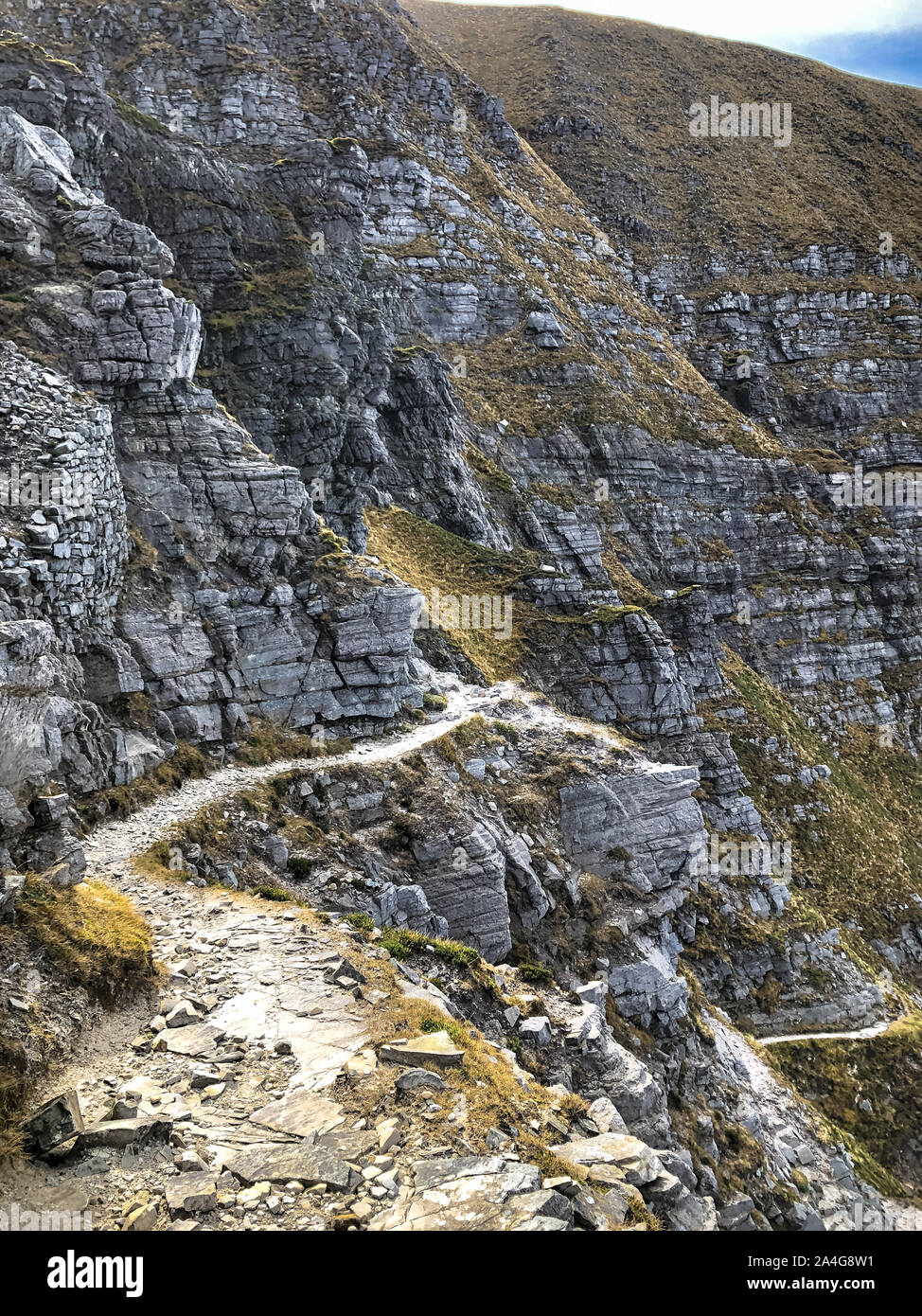 Wanderweg nach oben Muckish Berg in Donegal Irland Stockfoto
