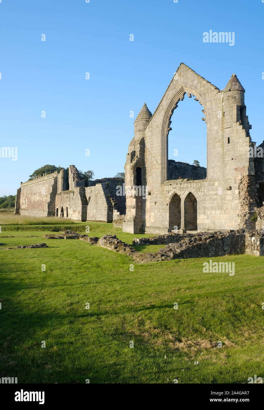 Haughmond Abbey, Shropshire, Großbritannien Stockfoto