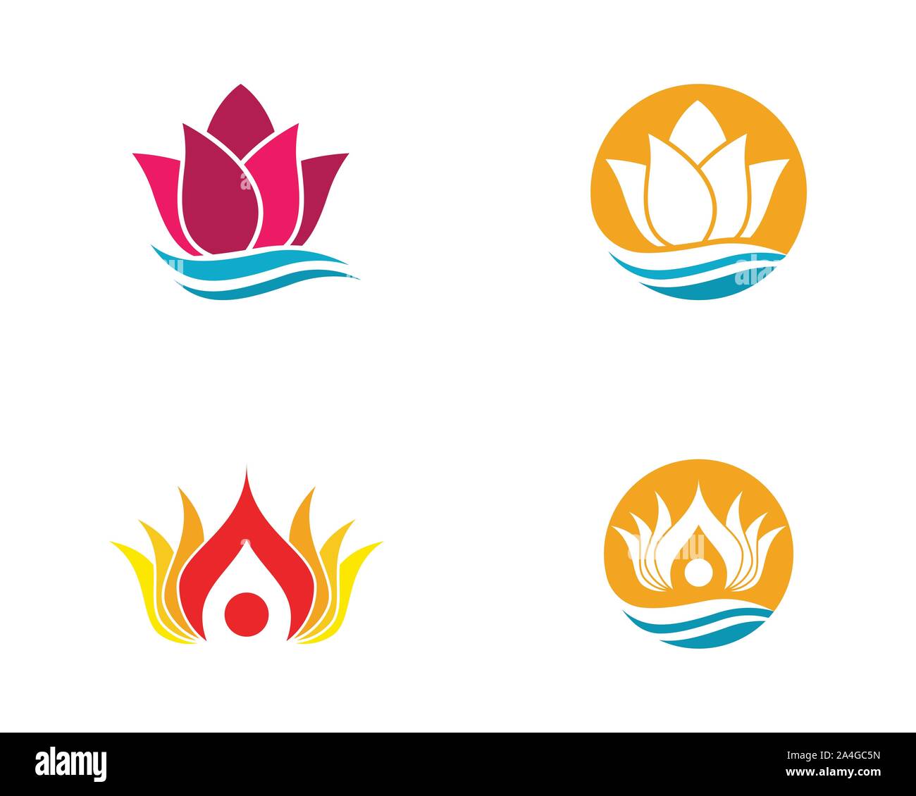 Schönheit Vektor Lotus Blumen Design logo Symbol Vorlage Stock Vektor