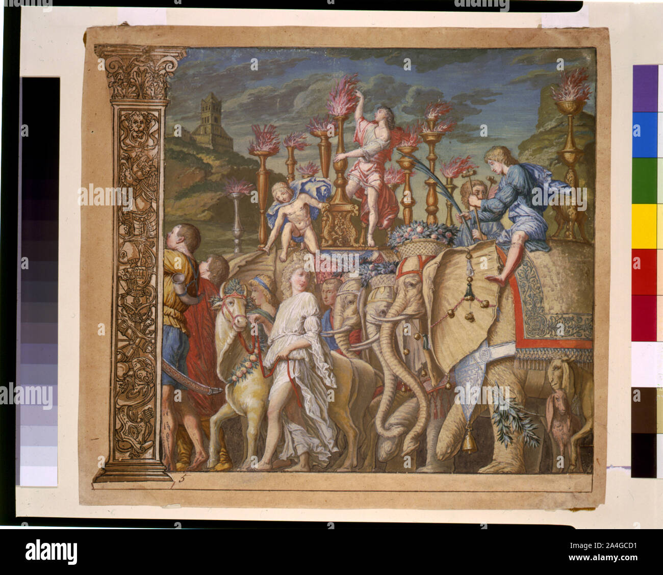 Triumph (us) Caesaris (Der Triumph der Julius Caesar), Platte 5 Stockfoto