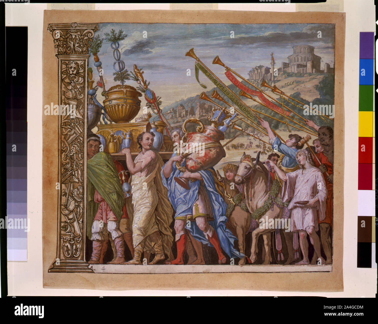 Triumph (us) Caesaris (Der Triumph der Julius Caesar), Platte 4 Stockfoto