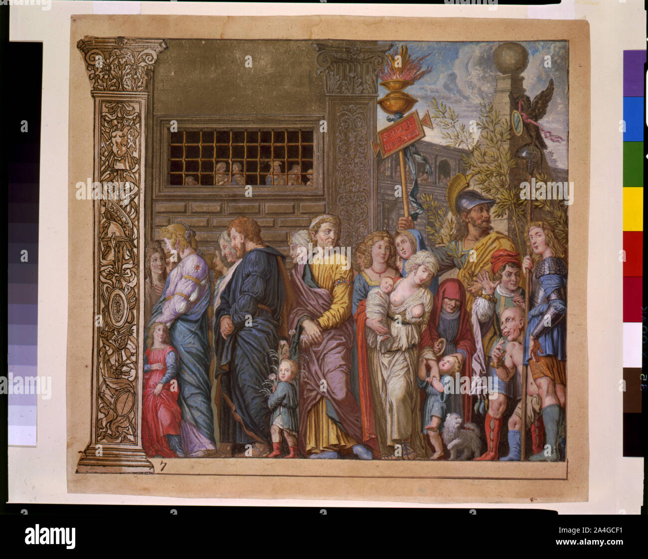 Triumph (us) Caesaris (Der Triumph der Julius Caesar), Platte 7 Stockfoto