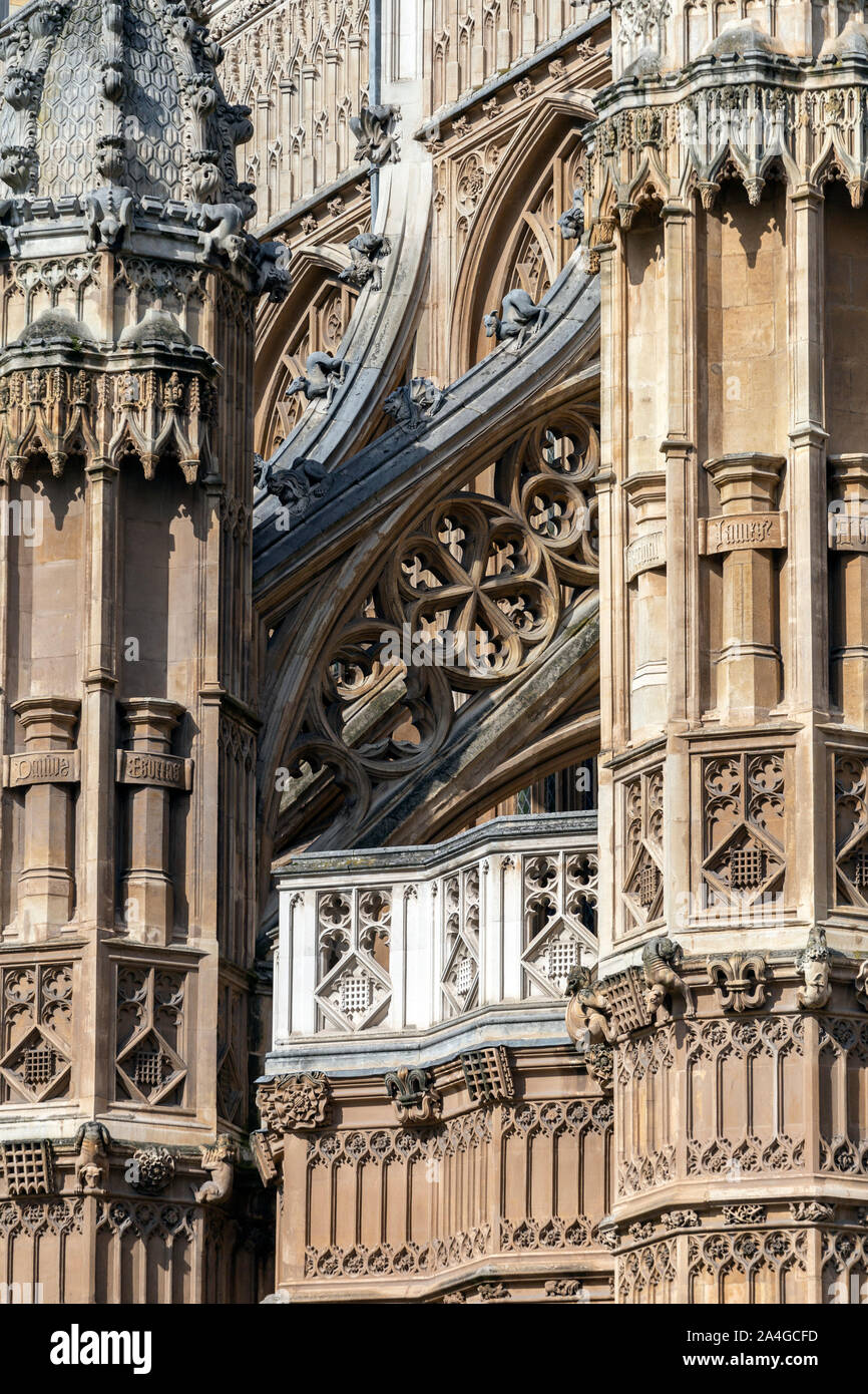 Die Marienkapelle in der Westminster Abbey in London, Westminster an einem Herbsttag. Stockfoto