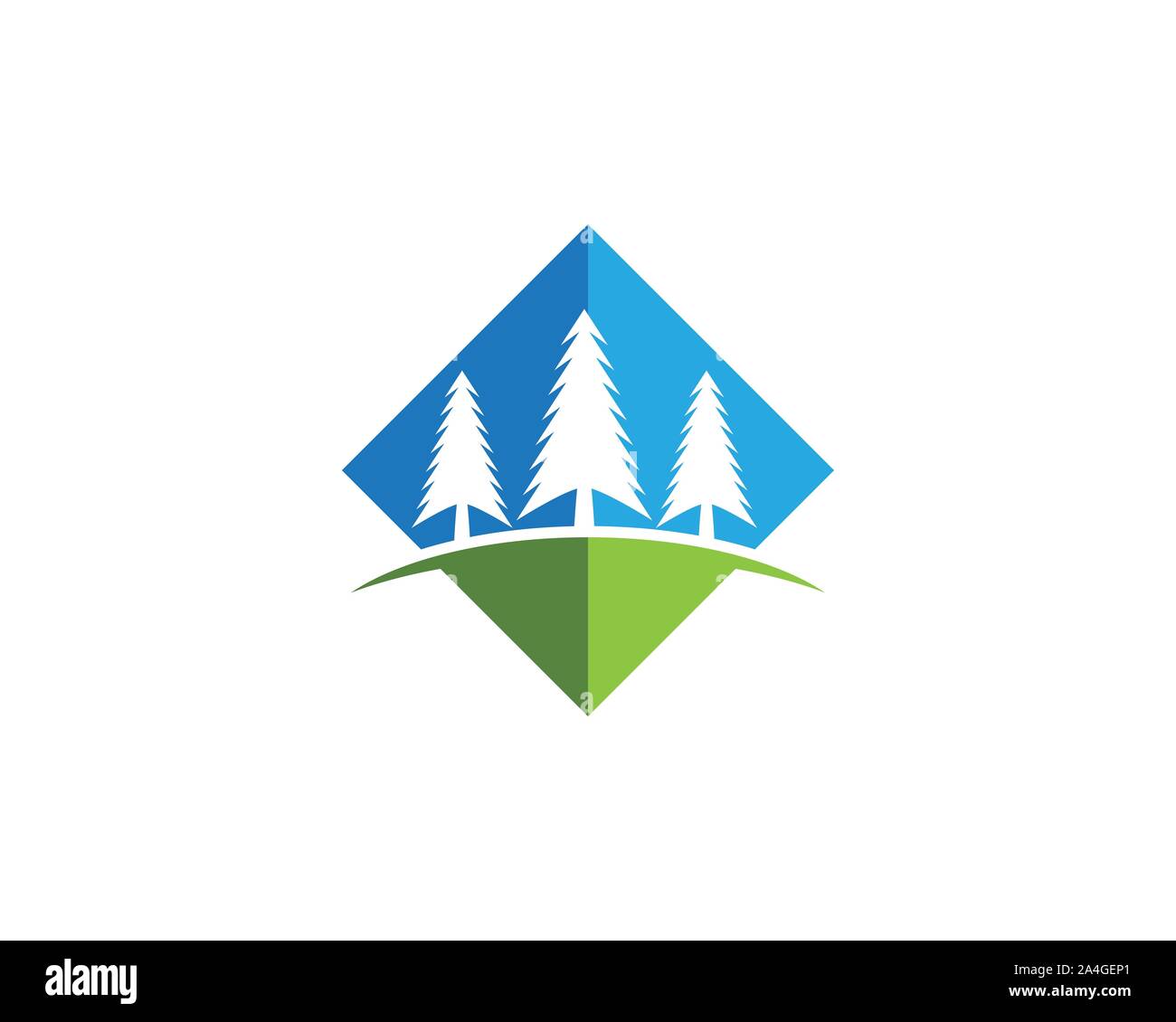 Cedar Tree Logo Vorlage Vektor icon Abbildung design Stock Vektor