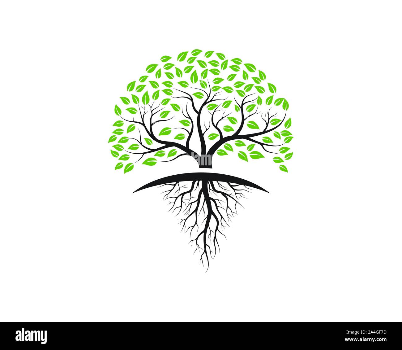 Baum Symbol logo template Vector Illustration Design Stock Vektor