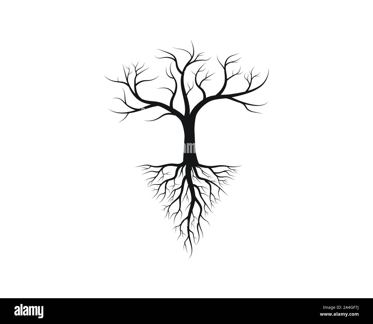 Baum Symbol logo template Vector Illustration Design Stock Vektor