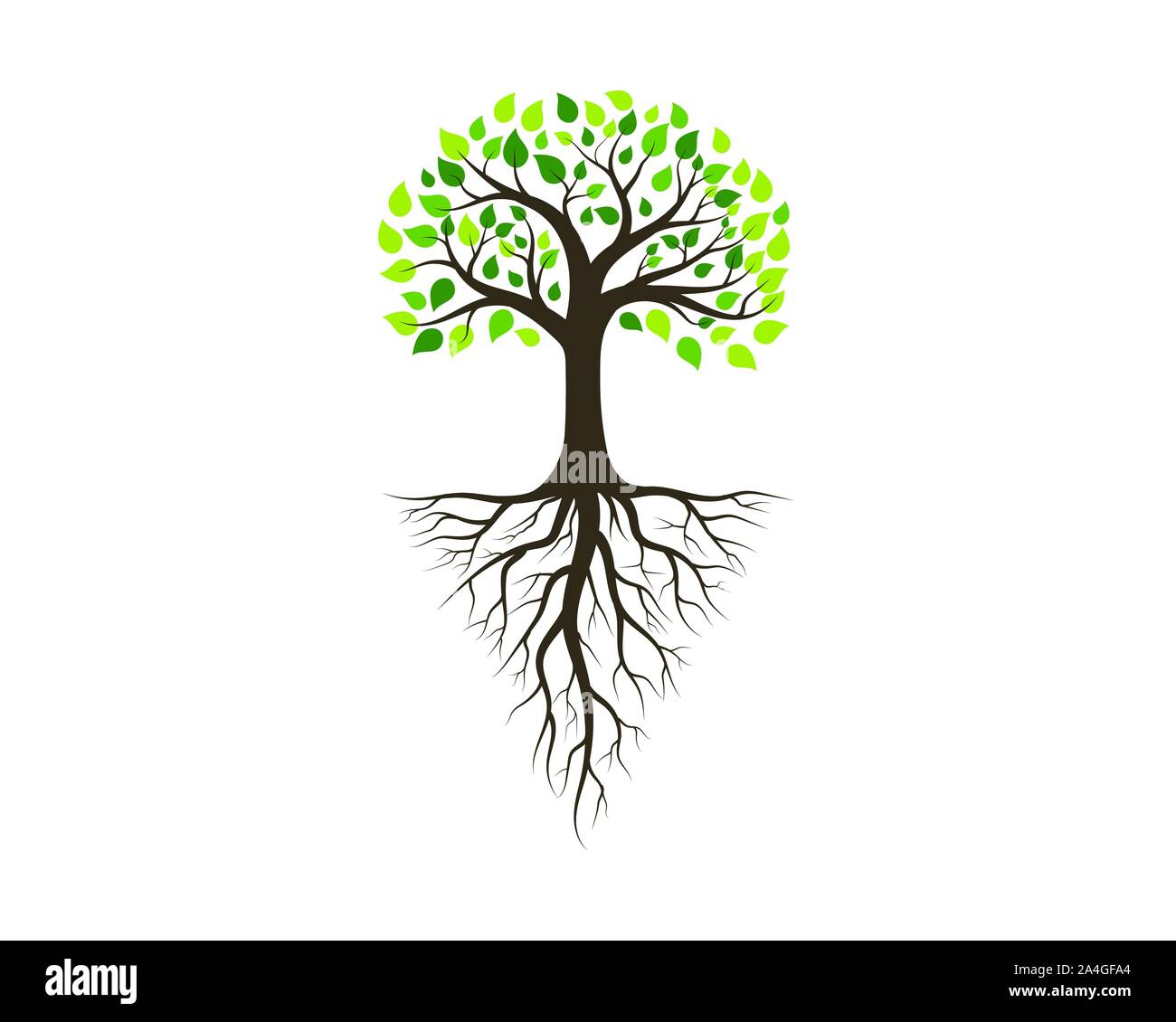 Baum Symbol logo template Vector Illustration Design Stock Vektor