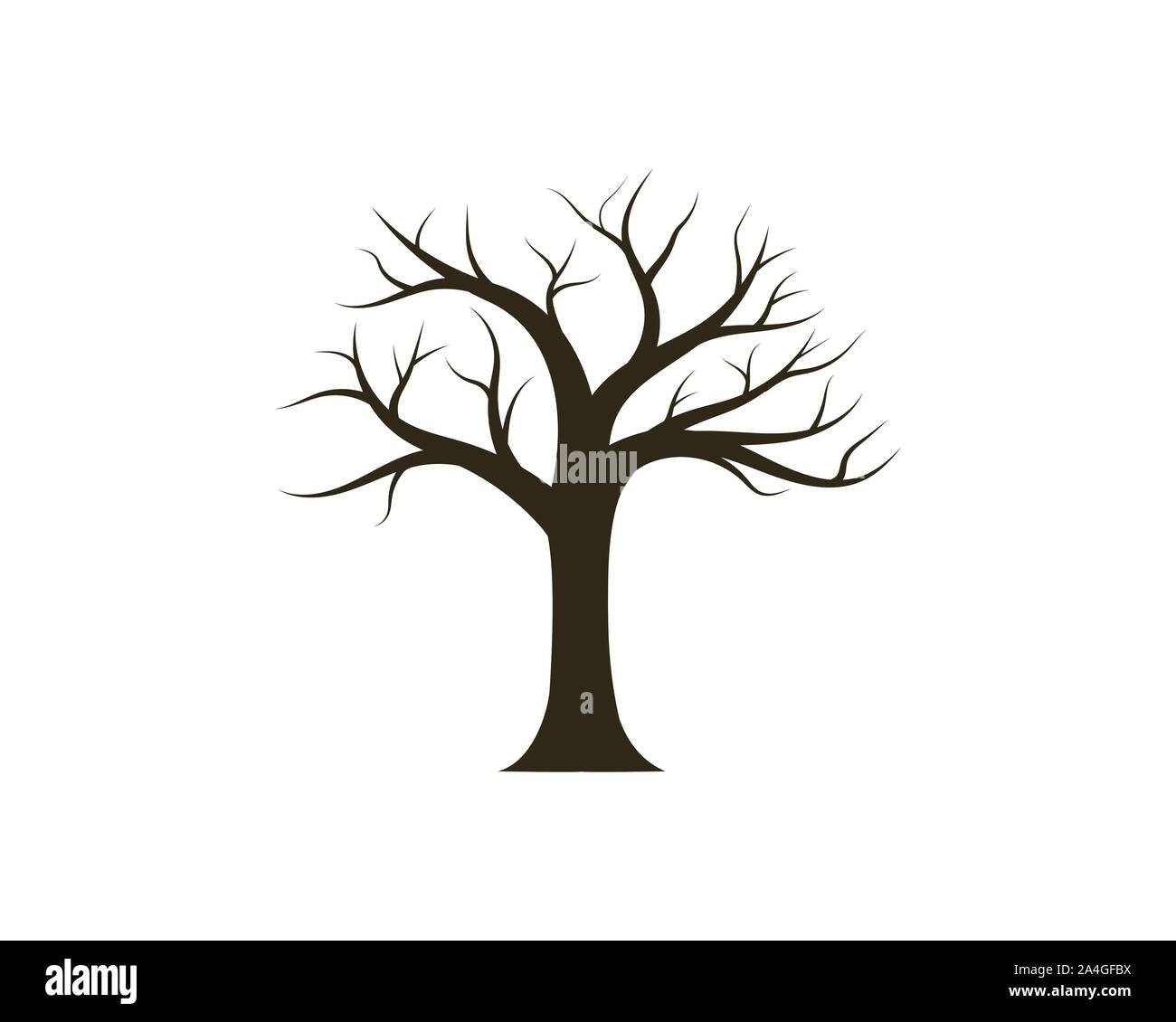 Baum Symbol logo template Vector Illustration Design Stock Vektor