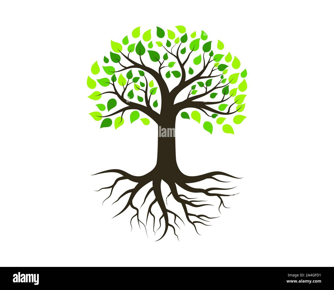 Baum Symbol logo template Vector Illustration Design Stock Vektor