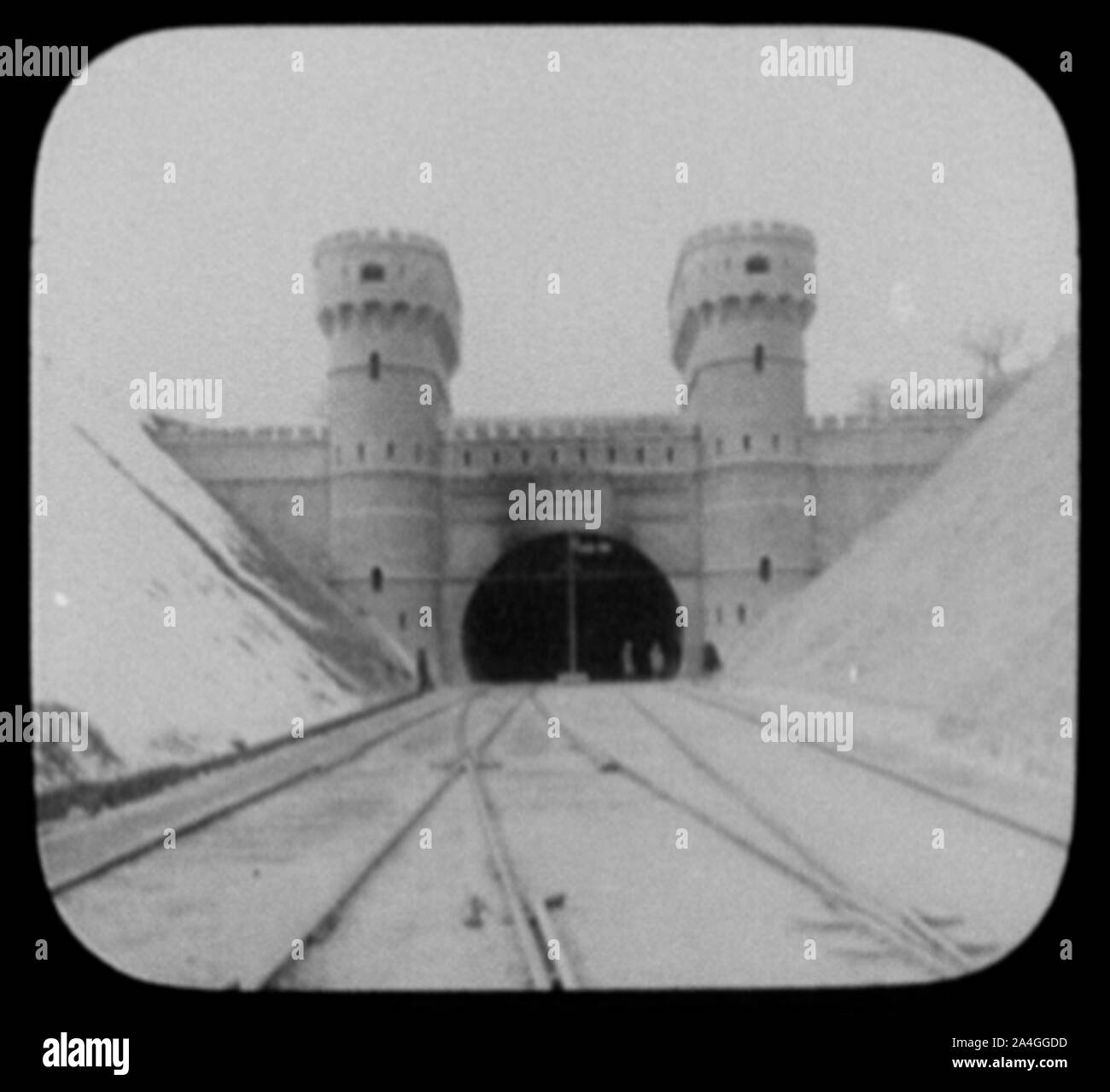 Tunnel an Kojack Pass-westlichen Ende Stockfoto