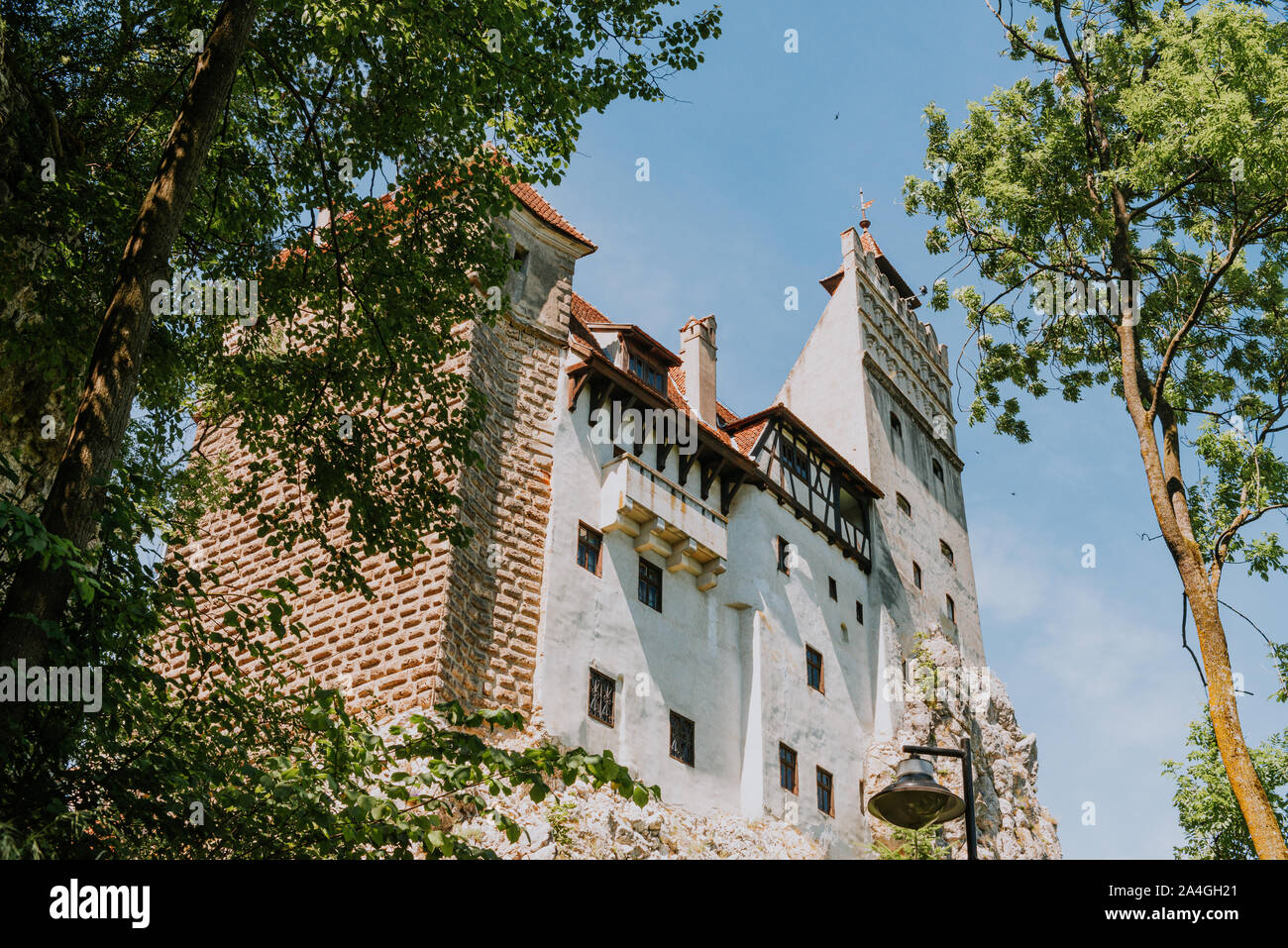 Mittelalterliche alte europian Schloss in Siebenbürgen, Rumänien. Stockfoto