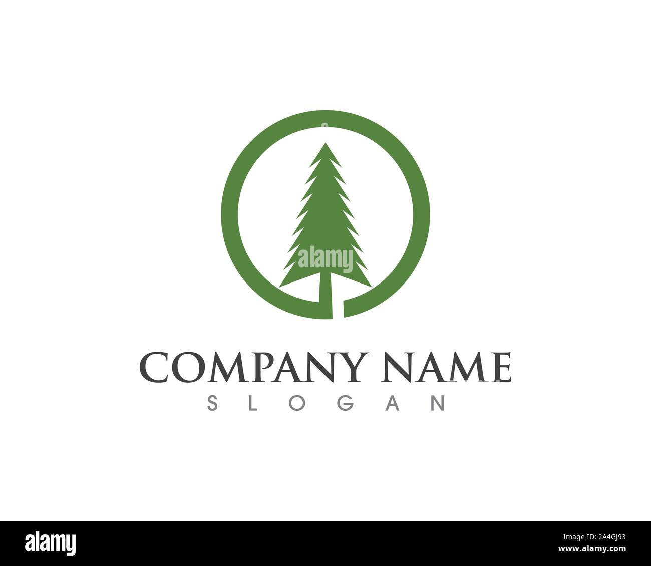 Cedar Tree Logo Vorlage Vektor icon Abbildung design Stock Vektor