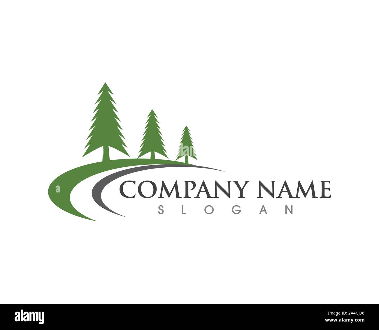 Cedar Tree Logo Vorlage Vektor icon Abbildung design Stock Vektor