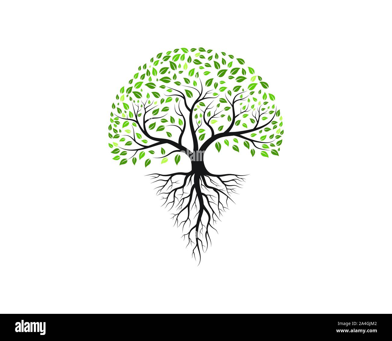 Baum Symbol logo template Vector Illustration Design Stock Vektor