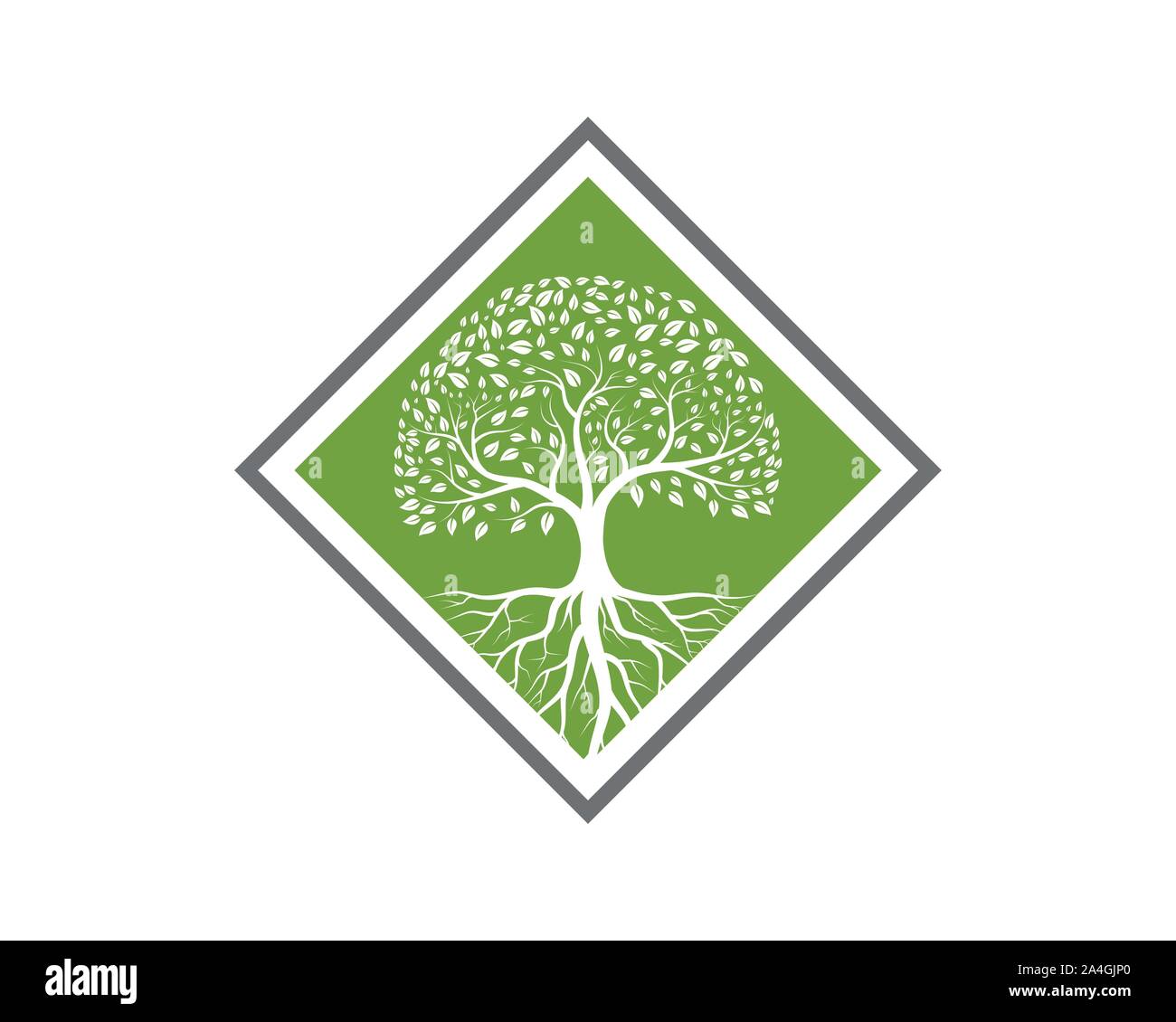 Baum Symbol logo template Vector Illustration Design Stock Vektor