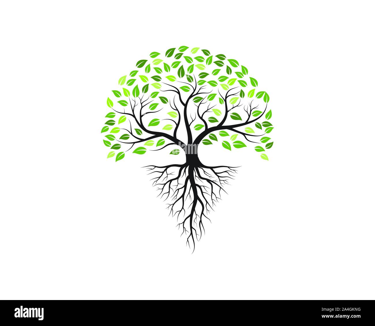 Baum Symbol logo template Vector Illustration Design Stock Vektor