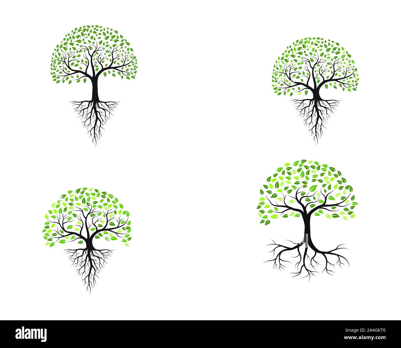 Baum Symbol logo template Vector Illustration Design Stock Vektor