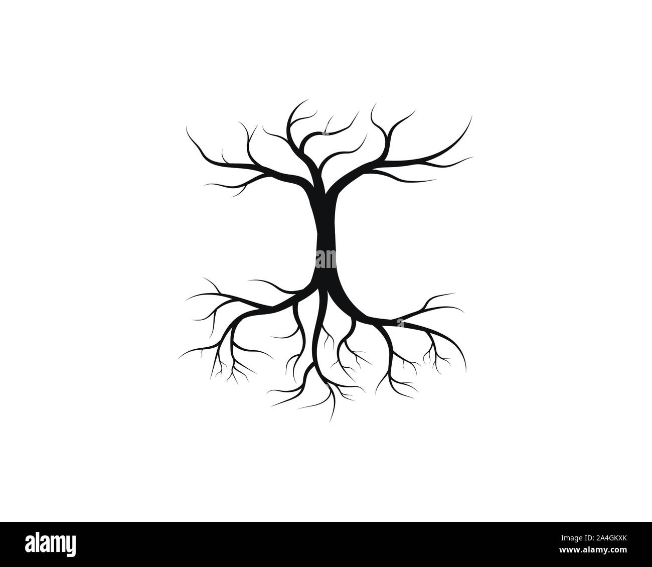 Baum Symbol logo template Vector Illustration Design Stock Vektor