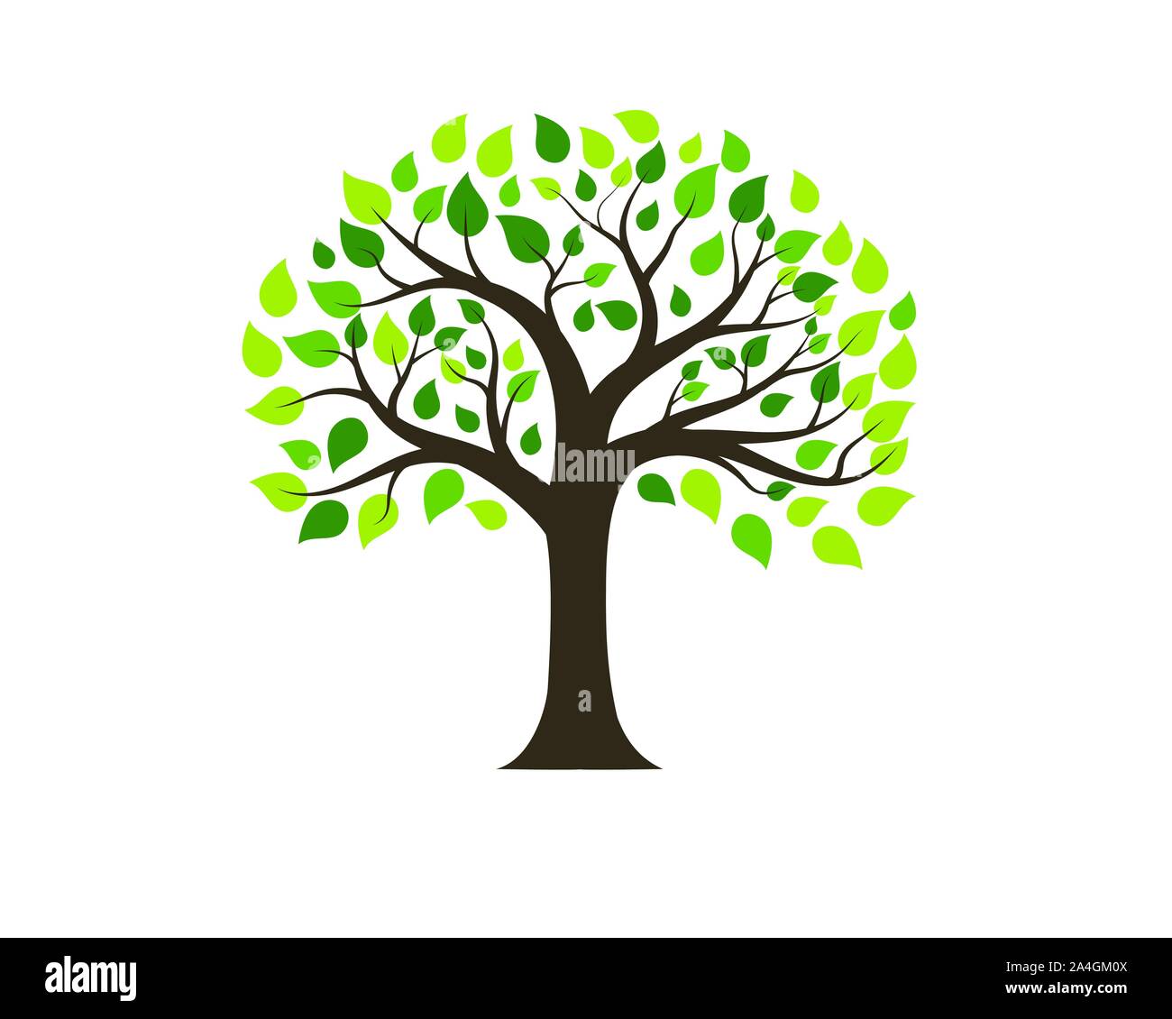 Baum Symbol logo template Vector Illustration Design Stock Vektor