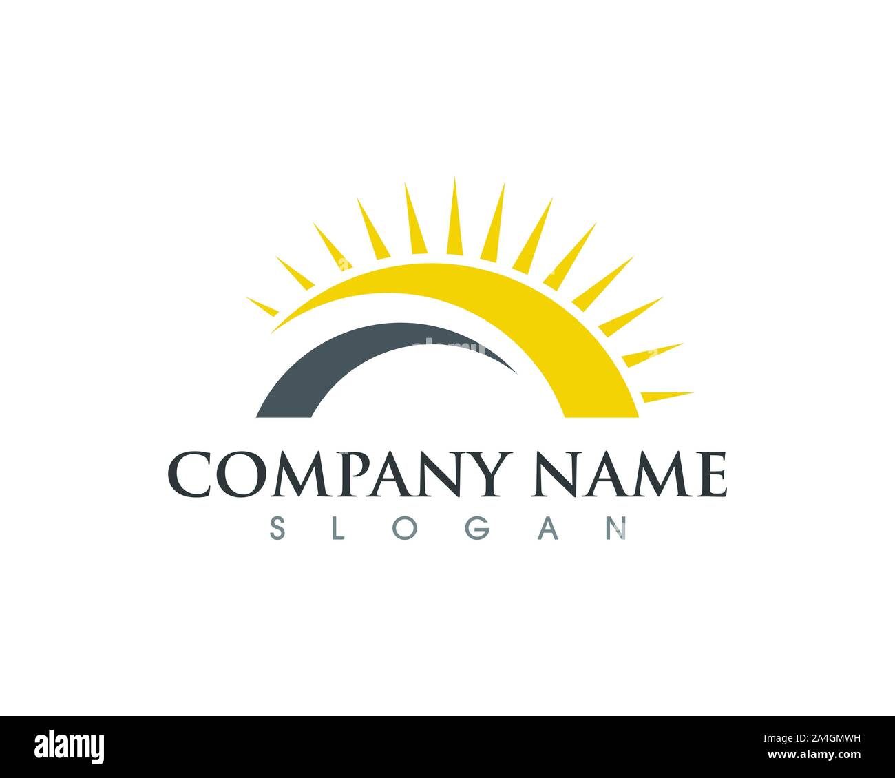 Sun Vektor illustration symbol Logo Template Design Stock Vektor