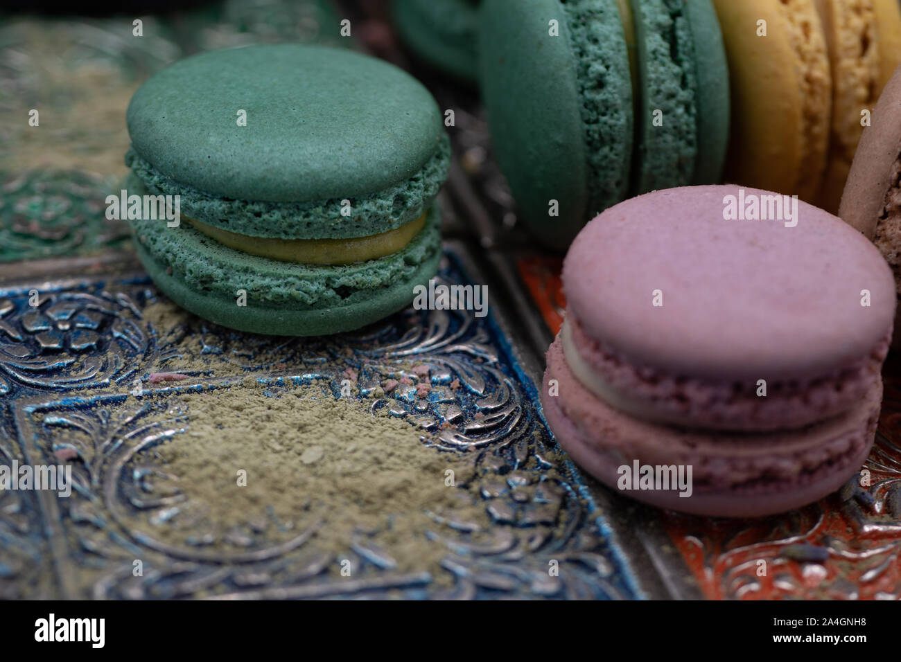 Franzosische Macarons Stockfotos Und Bilder Kaufen Alamy